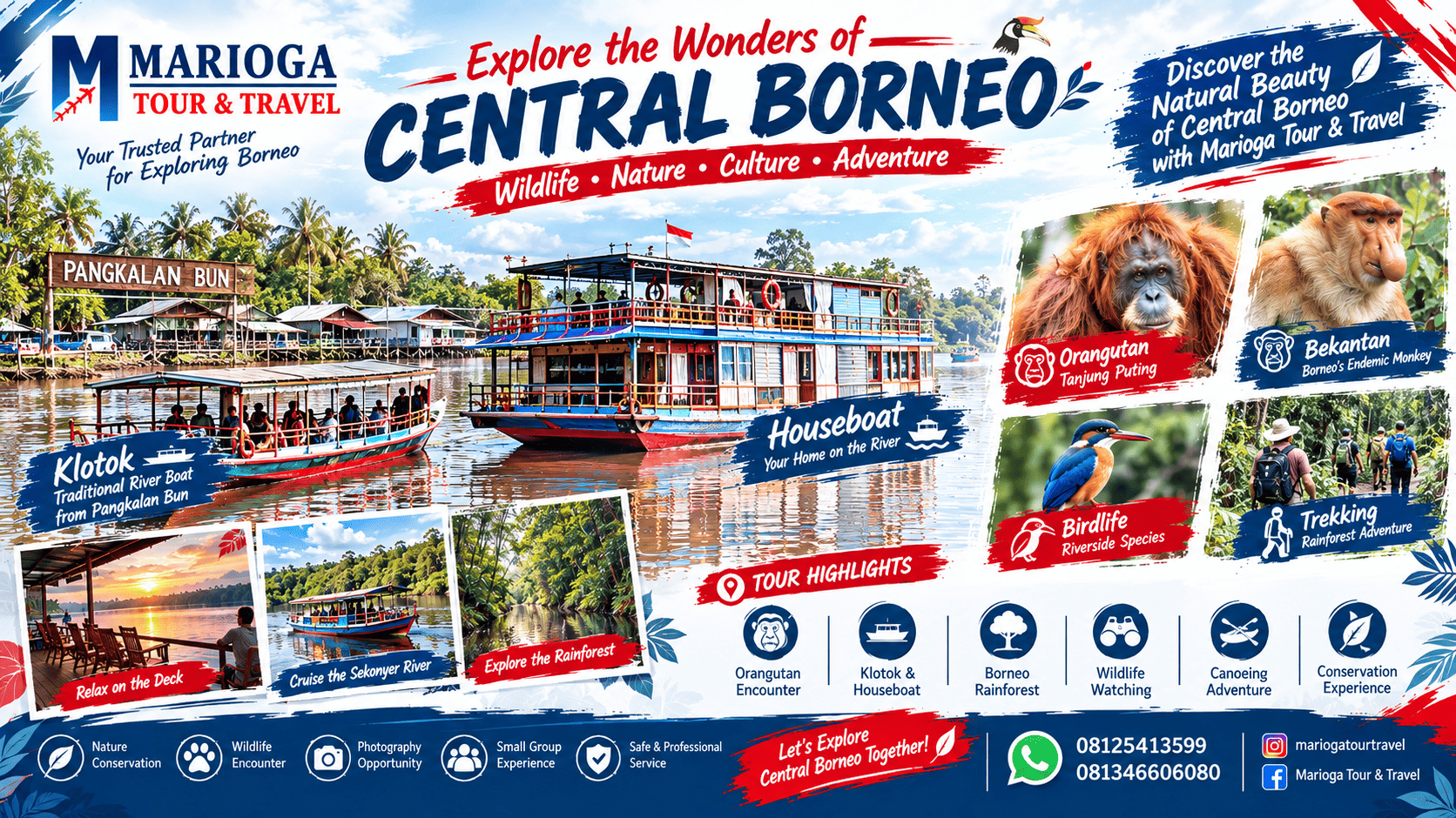 Natural History Journey 4 nights stay in the Kelotok/HouseBoat